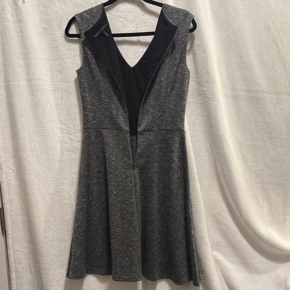 White House Black Market Charcoal Midi Dress - Picture 4 of 6